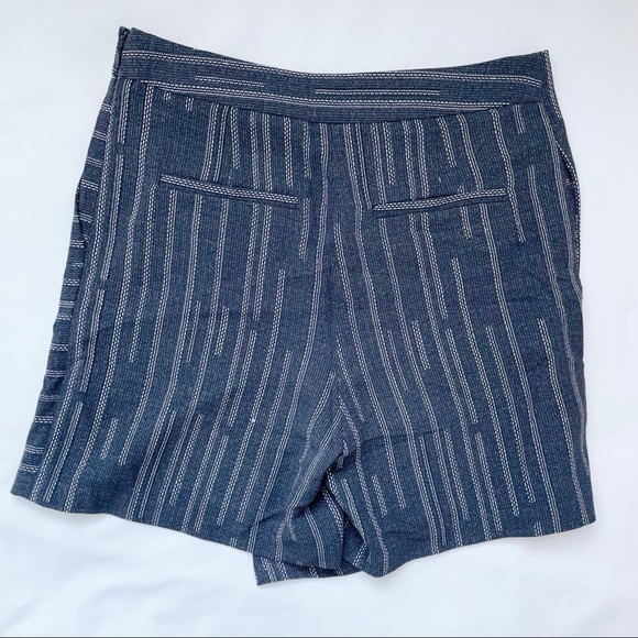 Elevenses Anthropologie Peoria Striped Side Zip Wrap Skort Size 0 - Picture 11 of 14